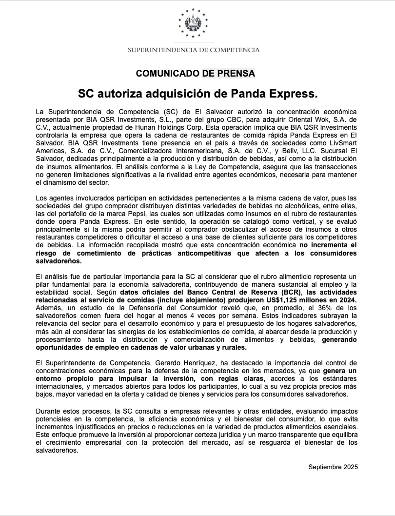 Solicitud de compra de SBA Telecommunications LLC por torres propiedad de Millicom será analizada.